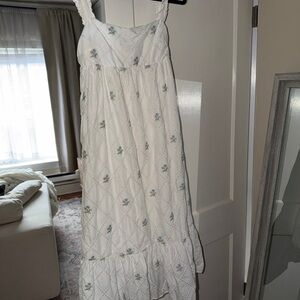 Floral White Summer Dress